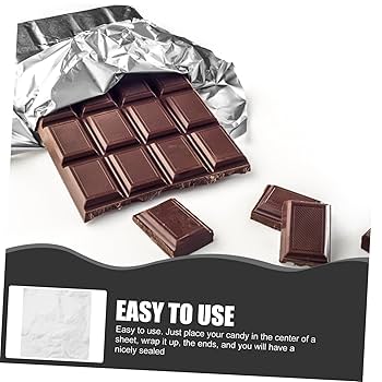 チョコのボーロ 230個 Amazon｜RUNROTOO 100個 チョコレートのスズ箔 チョコレートバー